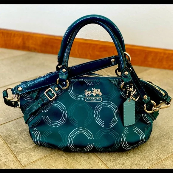Teal Coach purse - Picture 1 of 4